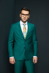 COSTUM CASUAL VERDE ANTHONY SINGLE BREASTED